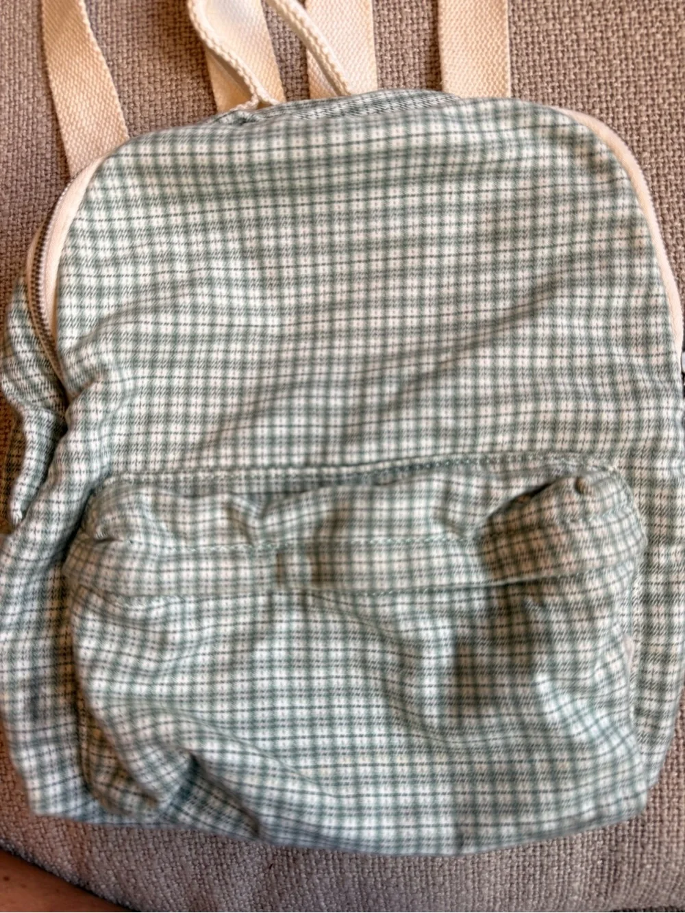 John Galt California Green Plaid Mini Backpack